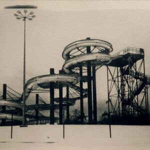 “Dreamland Is Waiting For Summer 1" © Anna Melnikova. Approx. 10x14" (25x35cm) handcrafted alternative process photograph (original toned cyanotype print from a digital negative). GALLERY5X7 offers this original, signed print.