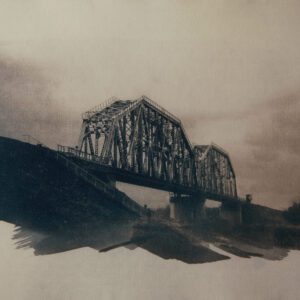 “The Last Bridge 1” © Anna Melnikova. Approx. 11x15" (28x38cm) handcrafted alternative process photograph (original cyanotype print, double toning on Fabriano Artistico paper from a digital negative). Offered by GALLERY5X7 as a single print and tryptich series.