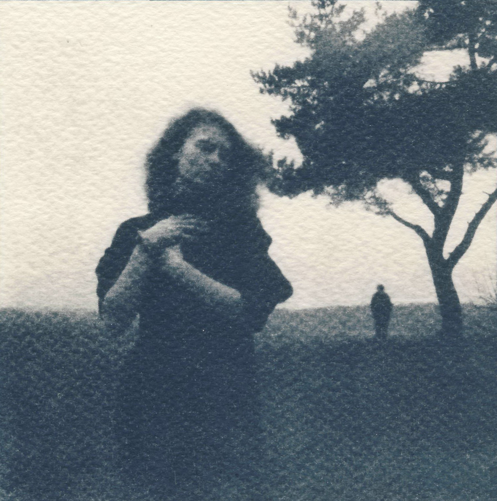 "Lure" © Victor Senkov. Print from handmade pinhole plate from vintage Soviet Svema B/W film. Approx. 5.1x5.1" (13x13cm) handcrafted alternative process photograph (cyanotype, toned). GALLERY5X7 offers this signed, numbered and stamped original artist print at $250.