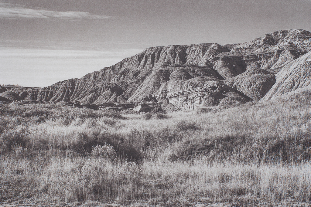 “Oglala National Grassland Nebraska” © Tom Wise. Oglala National Grassland, Sioux County Nebraska. Approx. 6x9" (15.2x22.9cm) handcrafted alternative process photograph (palladium and gold-toned kallitype). GALLERY5X7 offers this signed, original print at $250.