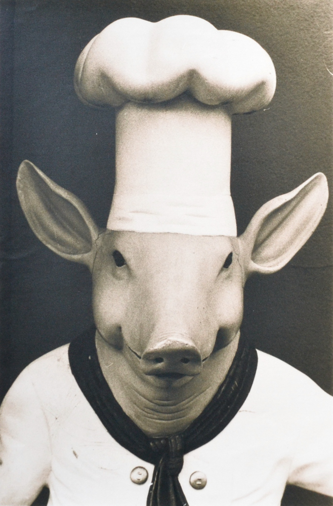 “Pig” © Barry Mayfield. Approx. 7.5X11.5“ (19X28.5cm) handcrafted alternative process photograph (silver gelatin lith print). GALLERY5X7 offers this signed, original print at $250.